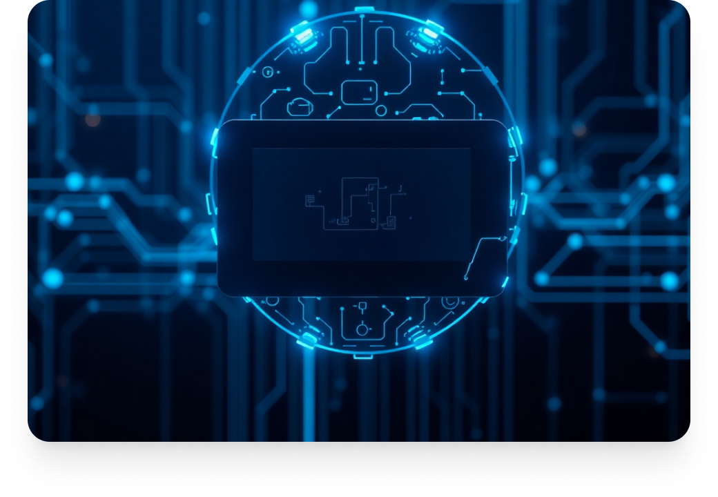 AI processing chip with circuit traces