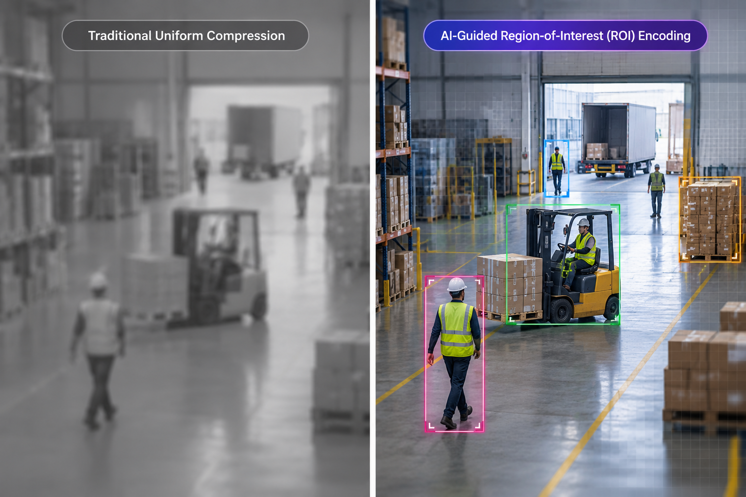 AI-guided region-of-interest encoding